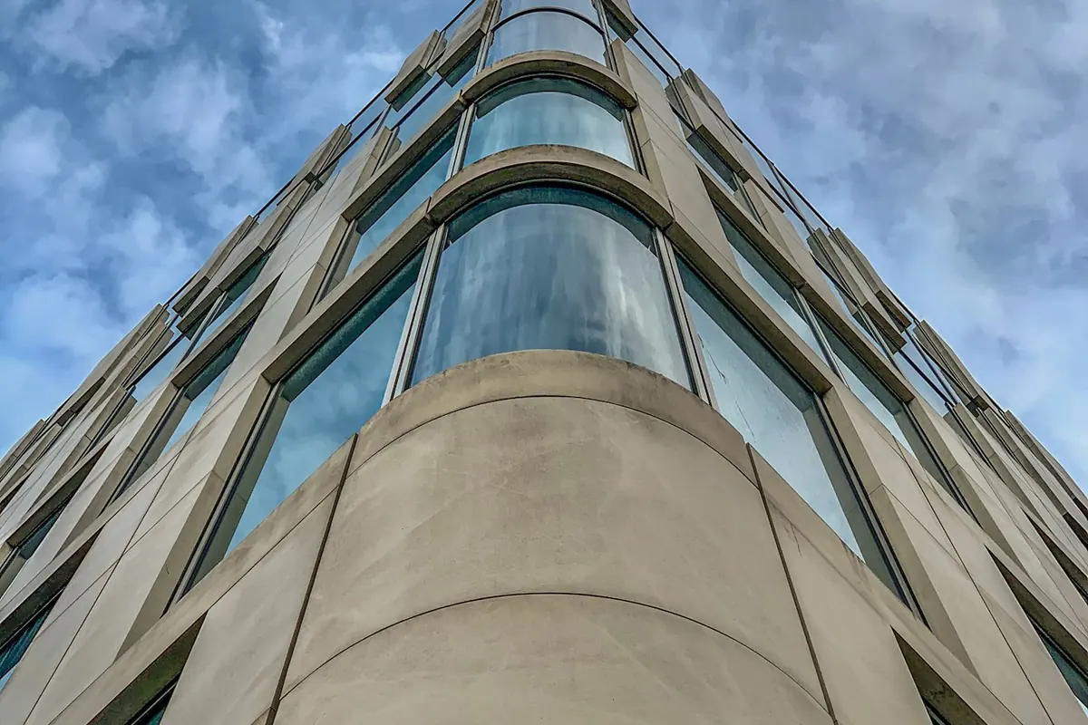 Commercial building facade in central London